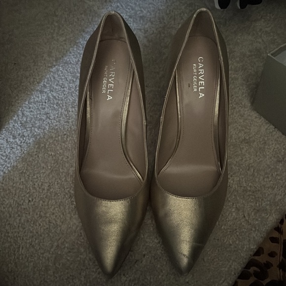 Kurt Geiger Carvela gold heels - Picture 3 of 4